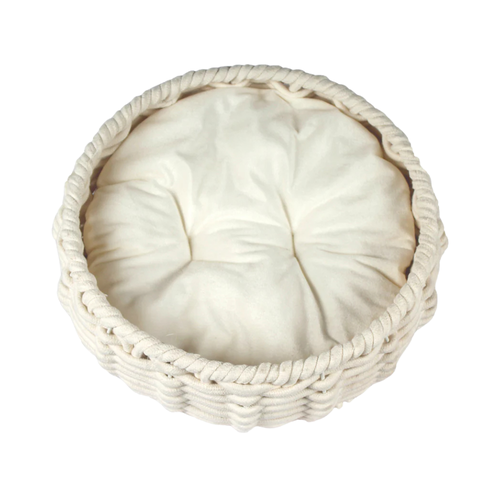 PPTCO woven Oval Cotton rope woven pet bed