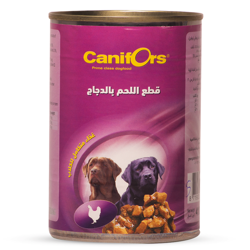 CaniFors Dog Food Meat Chunks With Chicken 410g