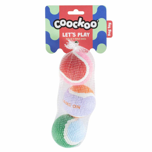 Coockoo Tennisballs Let's Play 6,4cm Multicolour