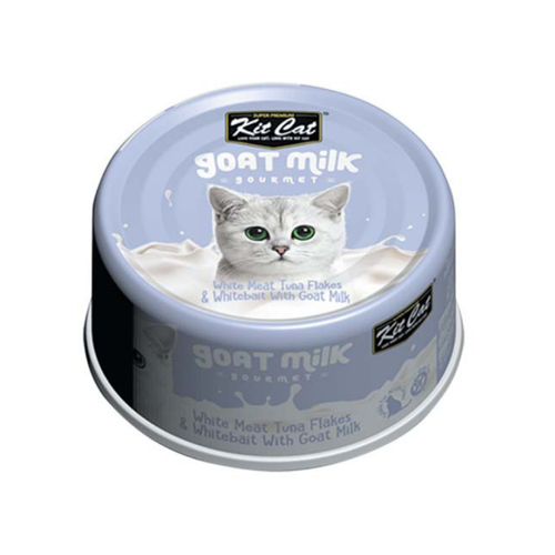 Kit Cat White Meat Tuna Flakes & Whitebait With Goat Milk 70g