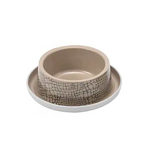 مودرنا صحن طعام بلاستيكي للقطط و الكلاب غير قابل للإنزلاق 735 مل / Beige