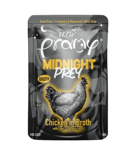 Pramy Chicken in Broth Midnight Prey Pouch 80g