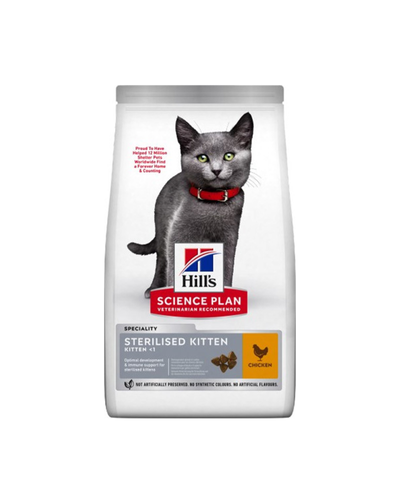 Hill's SP Sterilised Kitten Dry Food Chicken 1.5Kg