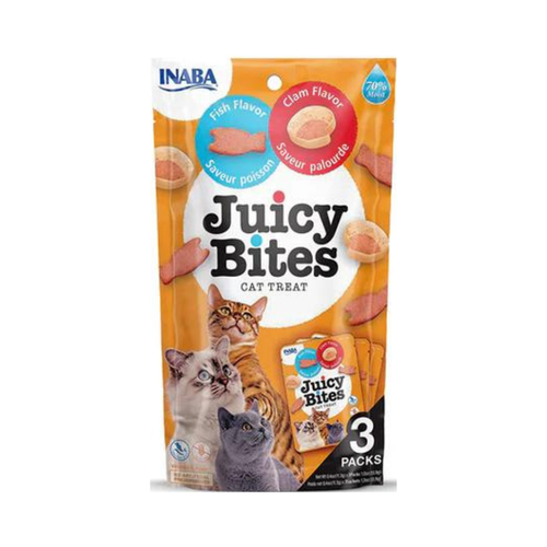 INABA Juicy Bites Fish & Clam Flavor 3x11.3g