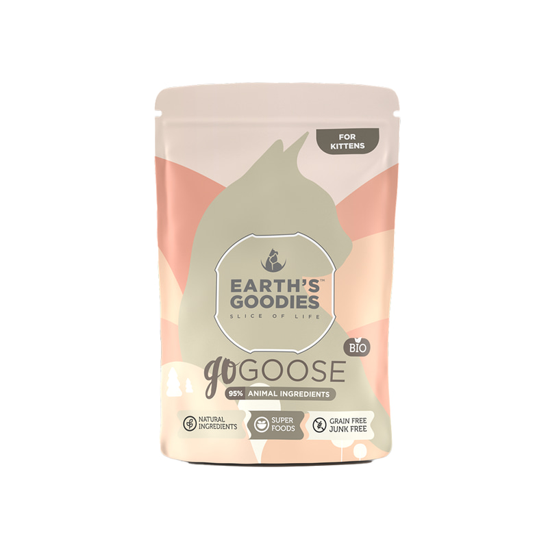 Earth's Goodies goGOOSE KITTEN, Organic Goose with superfoods Cats 85g