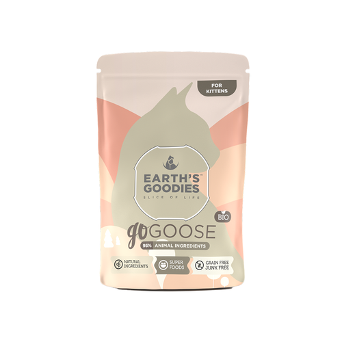 Earth's Goodies goGOOSE KITTEN, Organic Goose with superfoods Cats 85g