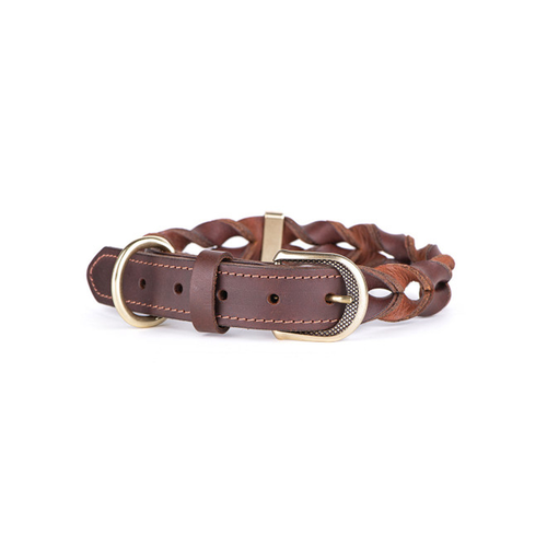 MF ASCOT Collar Leather Brown