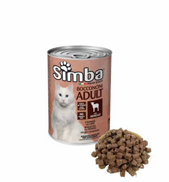 Simba Cat Fresh Lamb Chops in Gravy 415g
