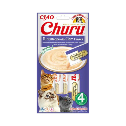 INABA Churu Tuna with clam 4x14g