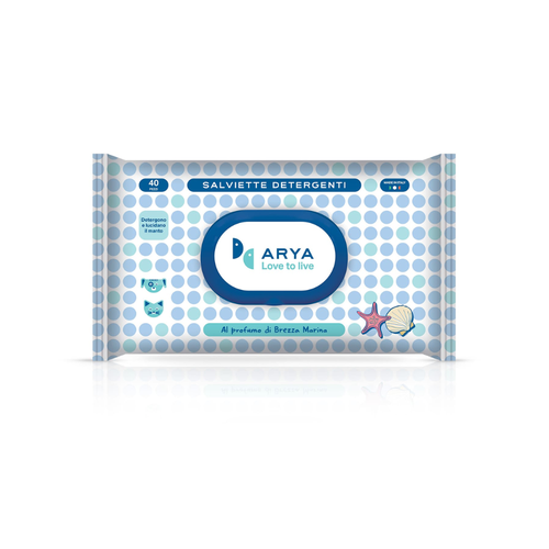 Arya Wet Wipes Sea Breeze 20x30cm 40pcs