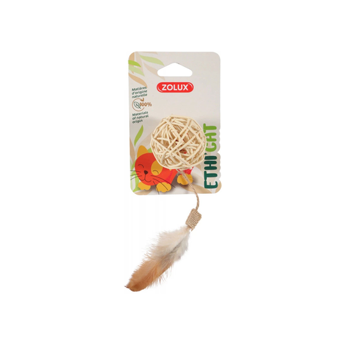 Zolux Ethicat Cat Toy Rattan Ball Toy