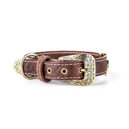 MF EL PASO Collar Leather Brown