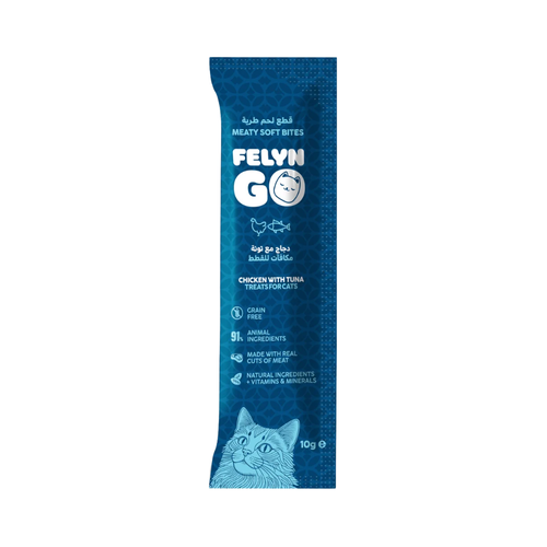 Felyn Go Soft Bites Chicken & Tuna Pouch 10g