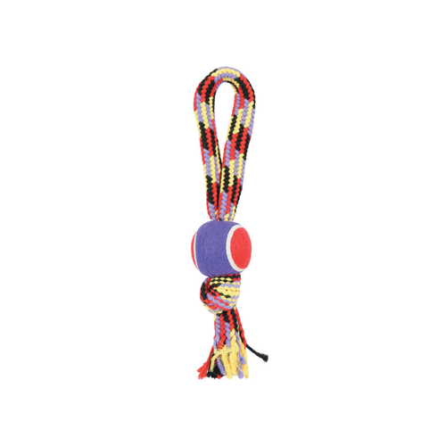 Zolux Tennis Ball Rope Toy with Handler 40cm