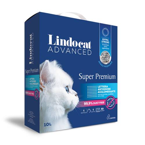 Lindocat Advanced Super Premium Unscented Anti-Odour Clumping Cat Litter | 10L