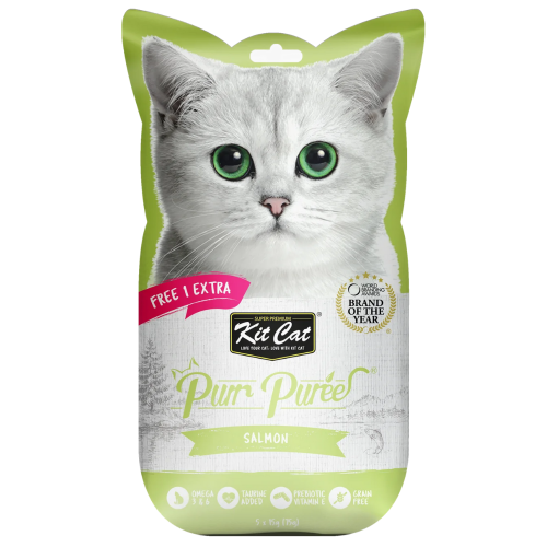 Kit Cat Puree Salmon (1+4x15g)
