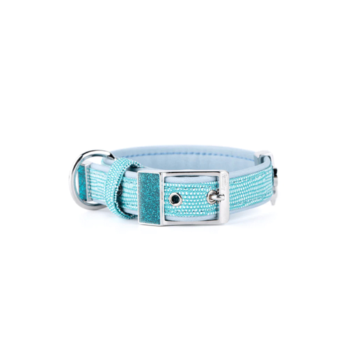 MF SAINT TROPEZ Collar LEATHER Turquoise