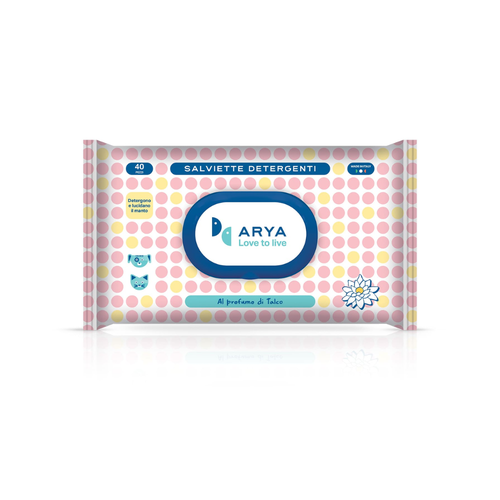 Arya Wet Wipes Talco Powder 30x20cm 40pcs