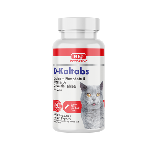 Bio PetActive D-Kaltabs Bones and Teeth Support Powder for Cats 30g