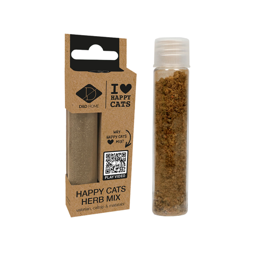 I Love Happy Cats Herb Mix Refillable 2 Tubes 1.5x1.5x10cm