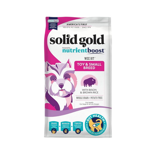 Solid Gold Wee Bit Bison & Brown Rice Whole Grain for Dogs