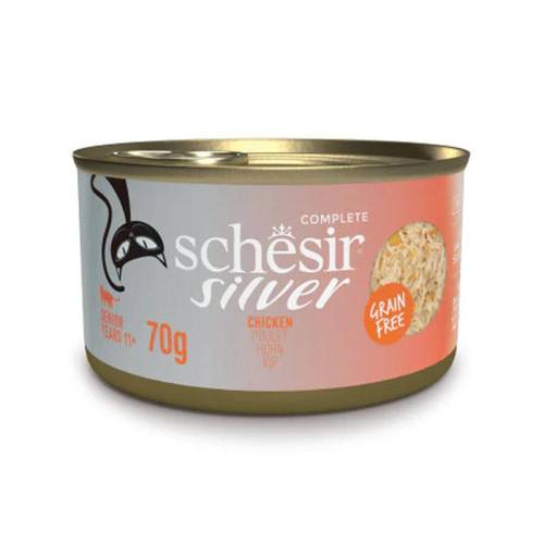 Sheba Silver Canned Chicken Puree Wet Food for Senior Cats, 70g
