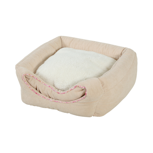 Zolux Bloom 2 in 1 Cube Pet Bed Beige