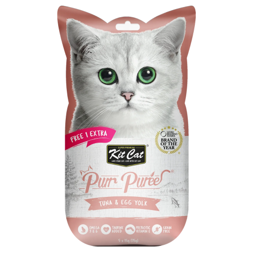 Kit Cat Puree Tuna & Egg Yolk (1+4x15g)