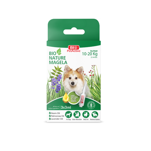Bio PetActive Bio-Nature Magela Skin & Coat Drops Care for 10-20kg Dogs 3x3ml