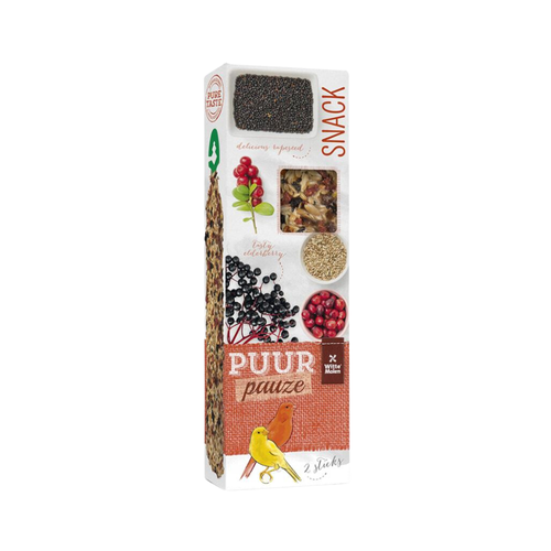 WM PUUR Seed Sticks for Budgerigars with Elderberry & Cranberry 60g