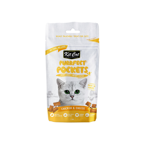 Kit Cat Purrfect Pockets - Chicken & Cheese 60g