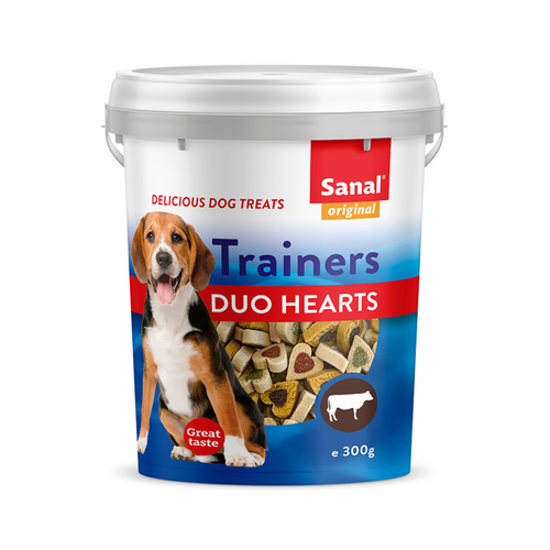 Sanal Trainers Duo Hearts Beef for Dog 300g