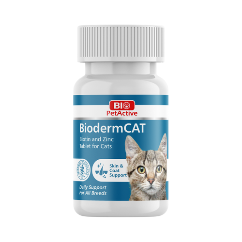 Bio PetActive BiodermCat Skin & Coat Support 100 Tablets 30g