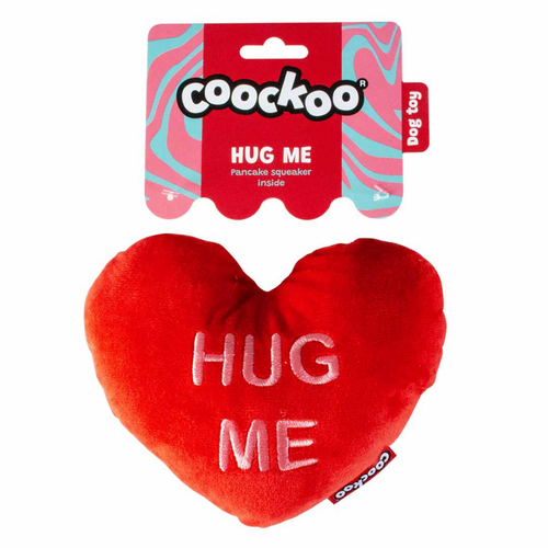 Coockoo Dog Toy Hug Me 18x14x6cm Red
