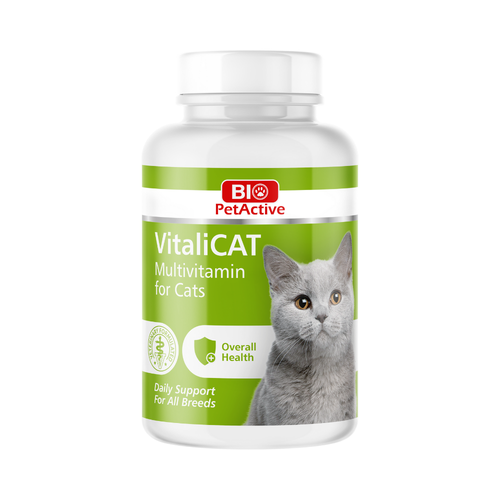 Bio PetActive VitaliCat Multivitamin 150 Tablets 75g