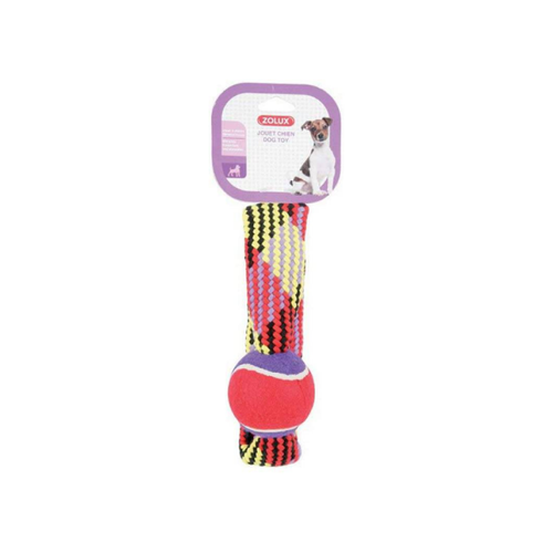 Zolux Tennis Ball Rope Ring Toy 23cm