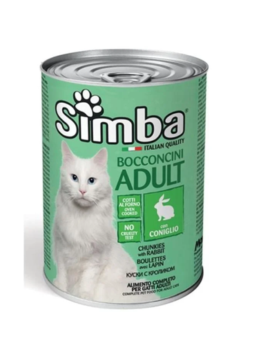 Simba Cat Fresh Rabbit Meat Pieces in Gravy 415g