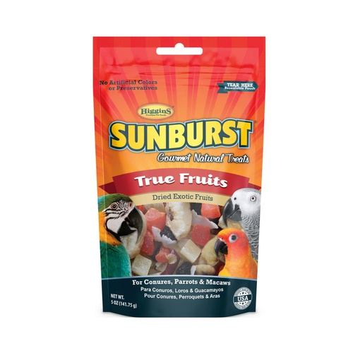 Sunburst Treats True Fruits for Parrots & Macaw & Conure 0.14kg
