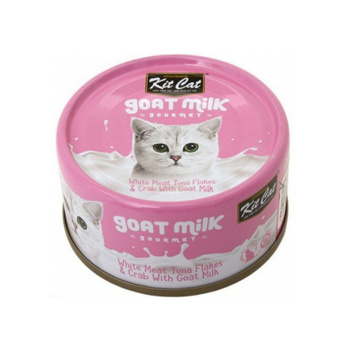 Kit Cat White Meat Tuna Flakes & Crab With Goat Milk 70g