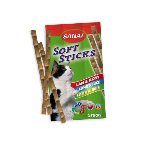 Sanal Lamb Soft Sticks for Cats 3x15g #387141