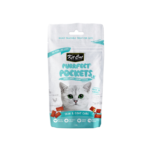 Kit Cat Purrfect Pockets - Skin & Coat Care 60g