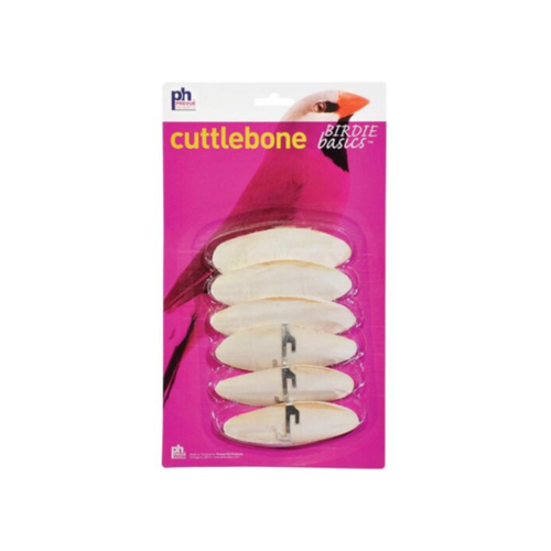 Prevue Pet Cuttlebone 6Pcs with holder for Birds - Small