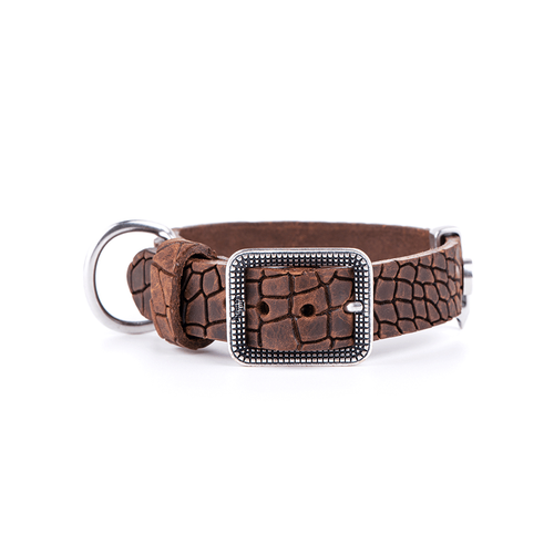 MF TUCSON Collar LEATHER Brown 64x4cm