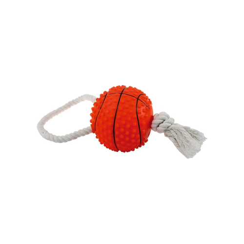 Zolux SQUEAKY BASKETBALL ROPE HANDLE