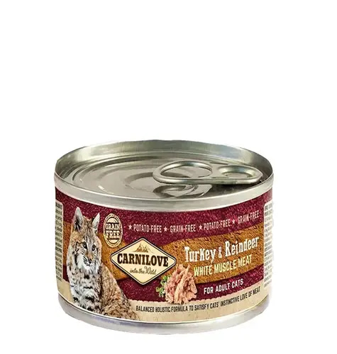 Carnilove Turkey & Reindeer Adult Cat 100g