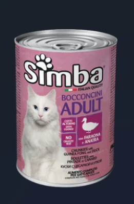 Simba Cat Fresh Guinea Fowl & Duck in Gravy 415g