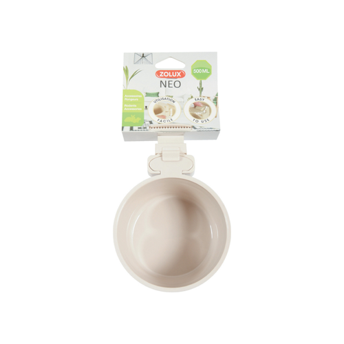 Zolux Plastic Hanging Bowl 12CM - 500ML -