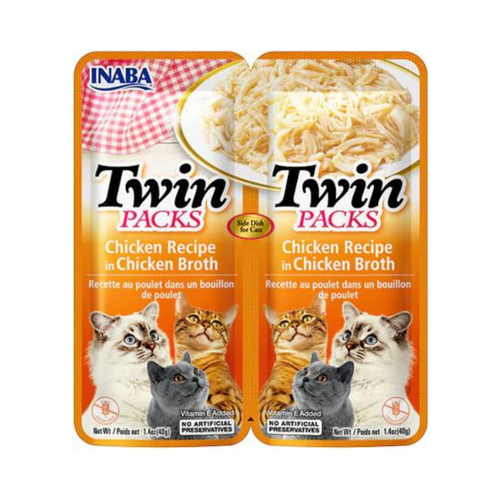 Inaba Cat Twin Packs Tuna & Chicken in Tuna Broth 2x40g