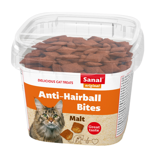 Sanal Malt Anti-Hairball Bites for Cats 75g