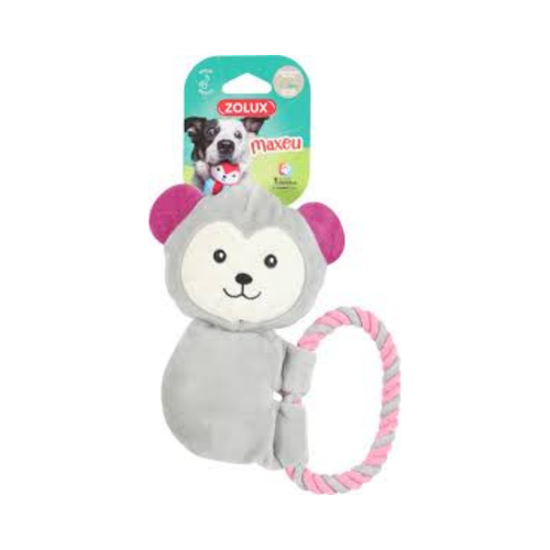 Zolux Maxou Plush Toy Rope Grey Toy